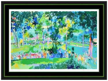 Leroy Neiman Original Serigraph Print Us Open At Oakmont Signed Framed Art