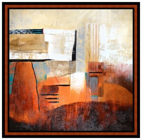 Mary Krentz Original Acrylic Painting On Canvas Abstract Signed Framed Artwork