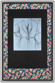 Jim Dine Color Aquatint The Robe Goes To Town Original Signed Framed Pop Artwork