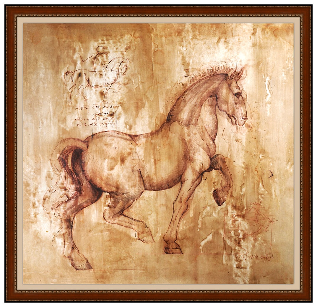 Robert K White Original Horse Oil Painting Signed Framed Figurative Wildlife Art (1 of 6)