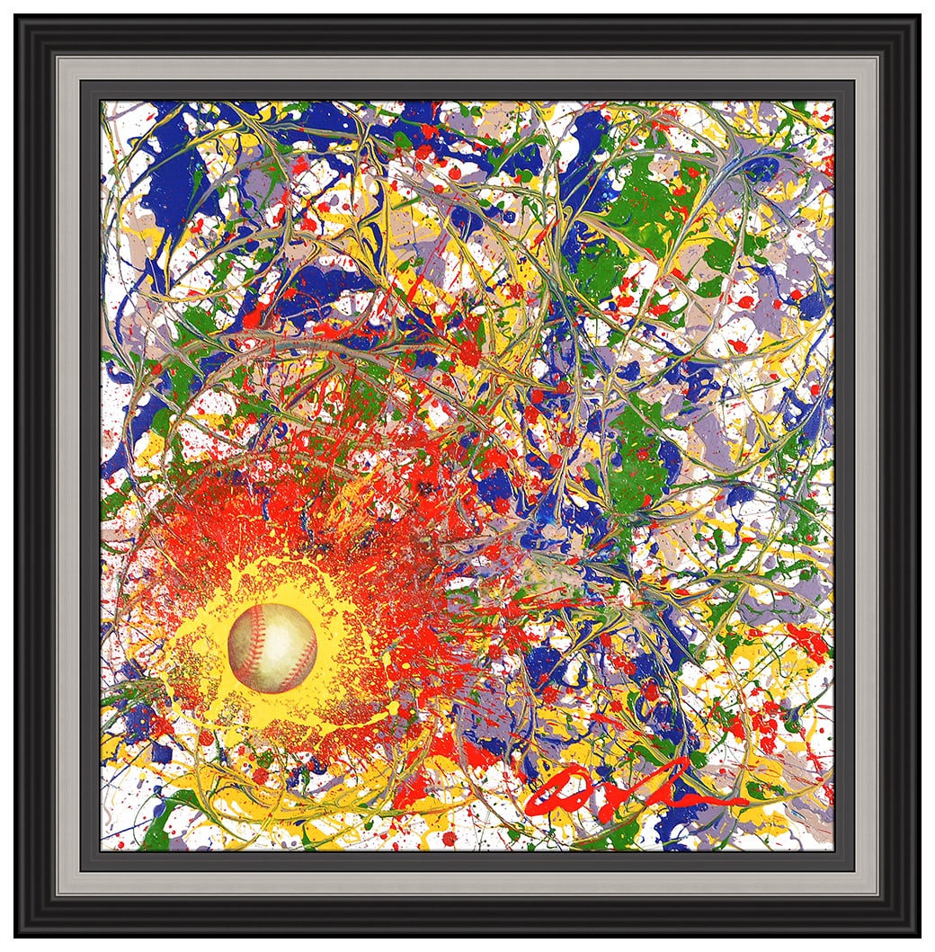 Dominic Pangborn Original Acrylic Painting On Canvas Signed Framed Artwork (1 of 7)