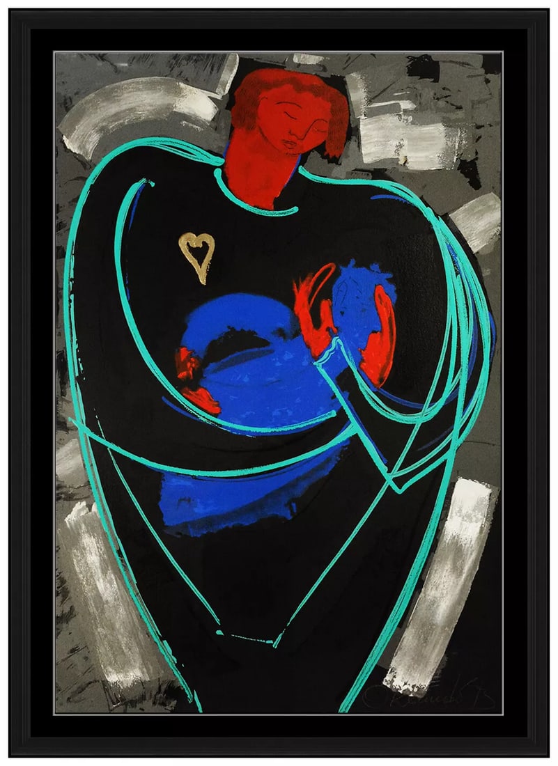 Orlando Botero Signed Mixed Media Adoration Acrylic Collage Art: This lot includes:Gallery COA & free domestic shipping (*insurance and international shipping for an additional charge)Artist: Orlando Botero Title: AdorationMedium: Acrylic Mixed Media PaintingSize: