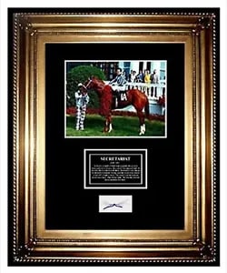 Secretariat Horse Racing Hair Lock Triple Crown Winner Framed (1 of 2)