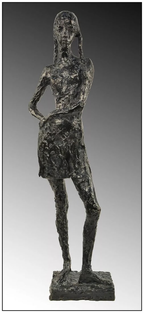 Edmond Moirignot Bronze Sculpture Female Portrait La Femme Signed (1 of 7)