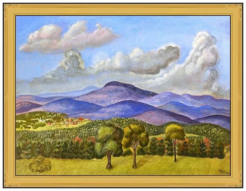 Dorothy Eaton Large Original Oil Painting Landscape Signed Framed Art (1 of 5)