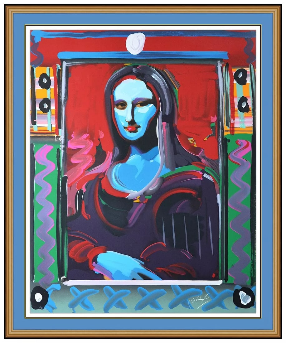 Peter Max Mona Lisa Serigraph Signed Pop Art (1 of 6)