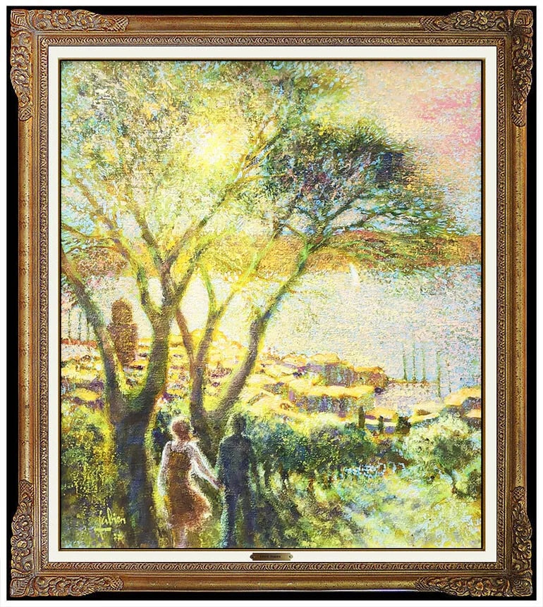 Louis Fabien Original Oil Painting on Canvas French Landscape Signed (1 of 6)