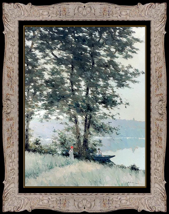 Andre Gisson Large Original Oil Painting On Canvas Signed Framed Landscape Art (1 of 5)