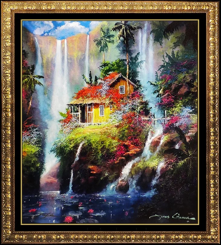 James Coleman Large Giclee On Canvas Hand Embellished Signed Paradise Home Art (1 of 5)