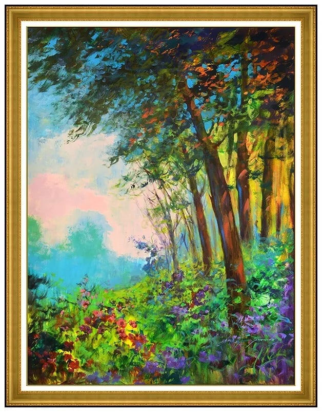 Michael Schofield Large Original Oil On Canvas Painting Signed Landscape Artwork: This lot includes:Gallery COA & free domestic shipping (*insurance and international shipping for an additional charge)Artist: Michael SchofieldTitle: The GulchMedium: Oil On CanvasSize: 48” x 3