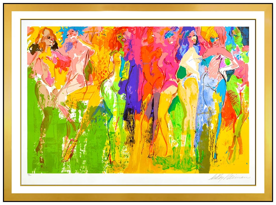 Leroy Neiman Panteras Original Color Serigraph Large Signed Nude Female Portrait: This lot includes: Gallery COA & free domestic shipping (*insurance and international shipping for an additional charge) Artist: LeRoy Neiman Title: Panteras Medium: Serigraph Size: 27" x 38" Framed: 