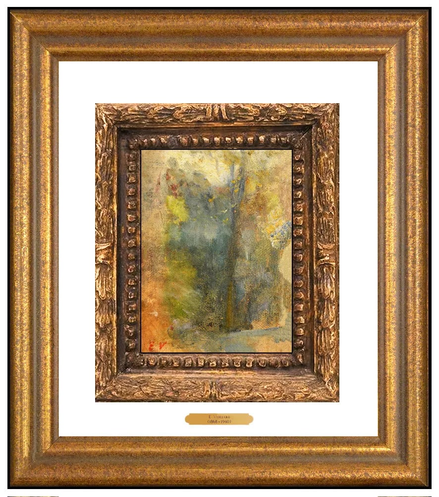 Edouard Vuillard Original Landscape Oil Painting On Canvas Board Signed Art (1 of 7)