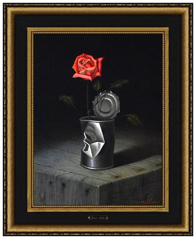 Javier Mulio Original Still Life Floral Oil Painting On Board Signed Framed: This lot includes: Gallery COA & free domestic shipping (*insurance and international shipping for an additional charge) Artist: Javier Mulio Title: Still Life Medium: Oil Painting On Board Size: 14&r