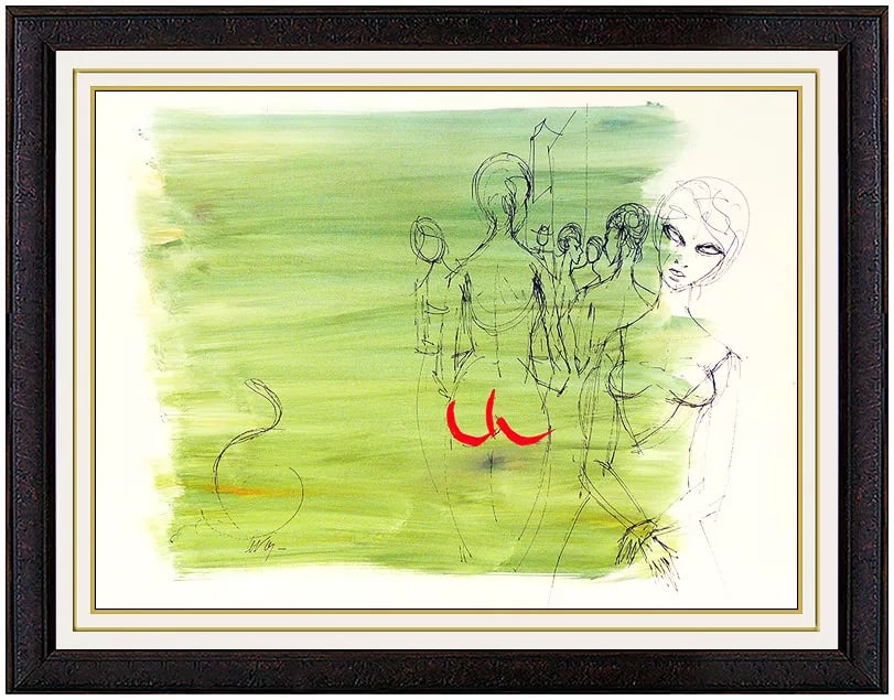 Charles Levier Original Acrylic Painting Signed French Nude Female Art Oil Rare: This lot includes:Gallery COA & free domestic shipping (*insurance and international shipping for an additional charge)Artist: Charles LevierTitle: The Personalities of WomenMedium: Acrylic PaintingSi