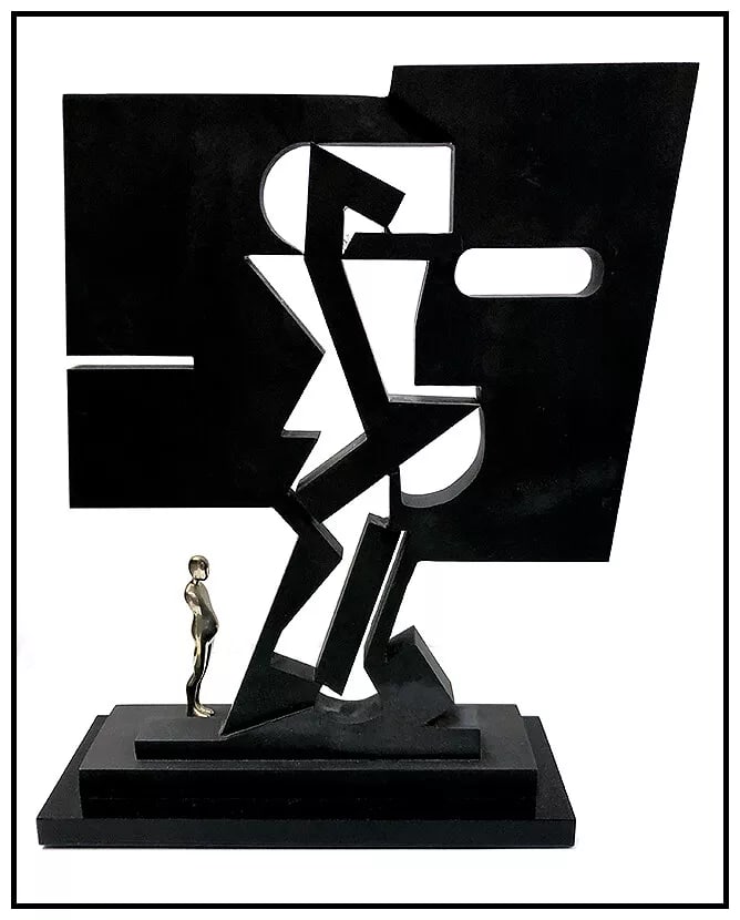 Ernest Trova Hand Signed Falling Man Gox Bronze Sculpture Full Round Modern Art: This lot includes:Gallery COA & free domestic shipping (*insurance and international shipping for an additional charge)Artist: Ernest TrovaTitle: Falling Man GoxMedium: BronzeSize: 11" x 8"Signed: in