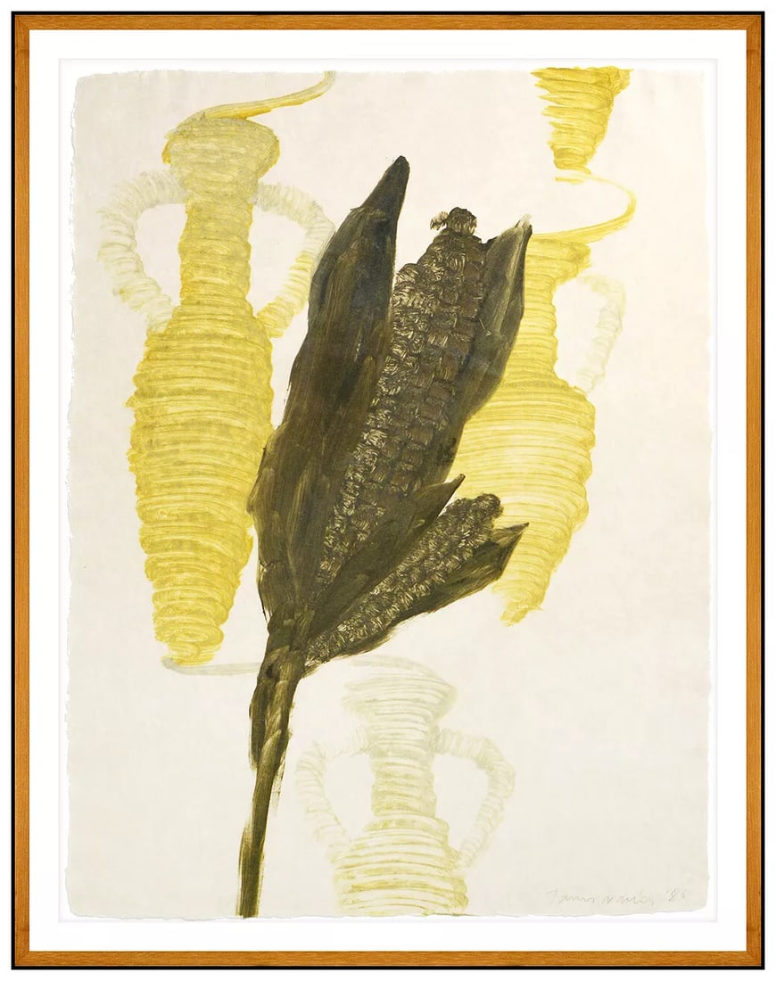 James Nares Original Monotype Signed Large Abstract Painting Modern Art (1 of 5)