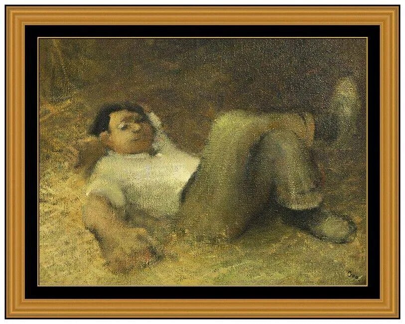 Leonard Creo Original Oil Painting Male Portrait Signed Framed Artwork (1 of 4)