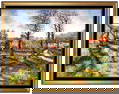 H Claude Pissarro Original Pastel Painting Hand Signed French Landscape Large