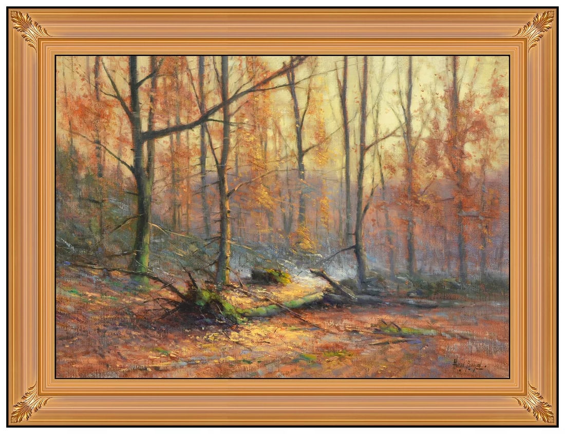 Andre Balyon Original Oil Painting on Canvas Autumn Landscape Signed Framed Art (1 of 5)