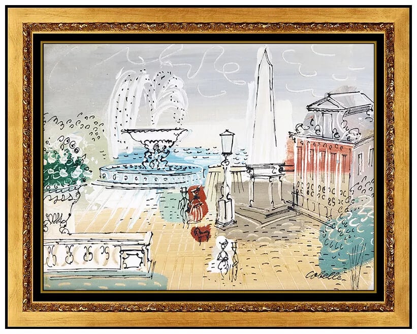 Charles Cobelle Original Painting Oil on Canvas Paris French Signed Framed Art (1 of 4)