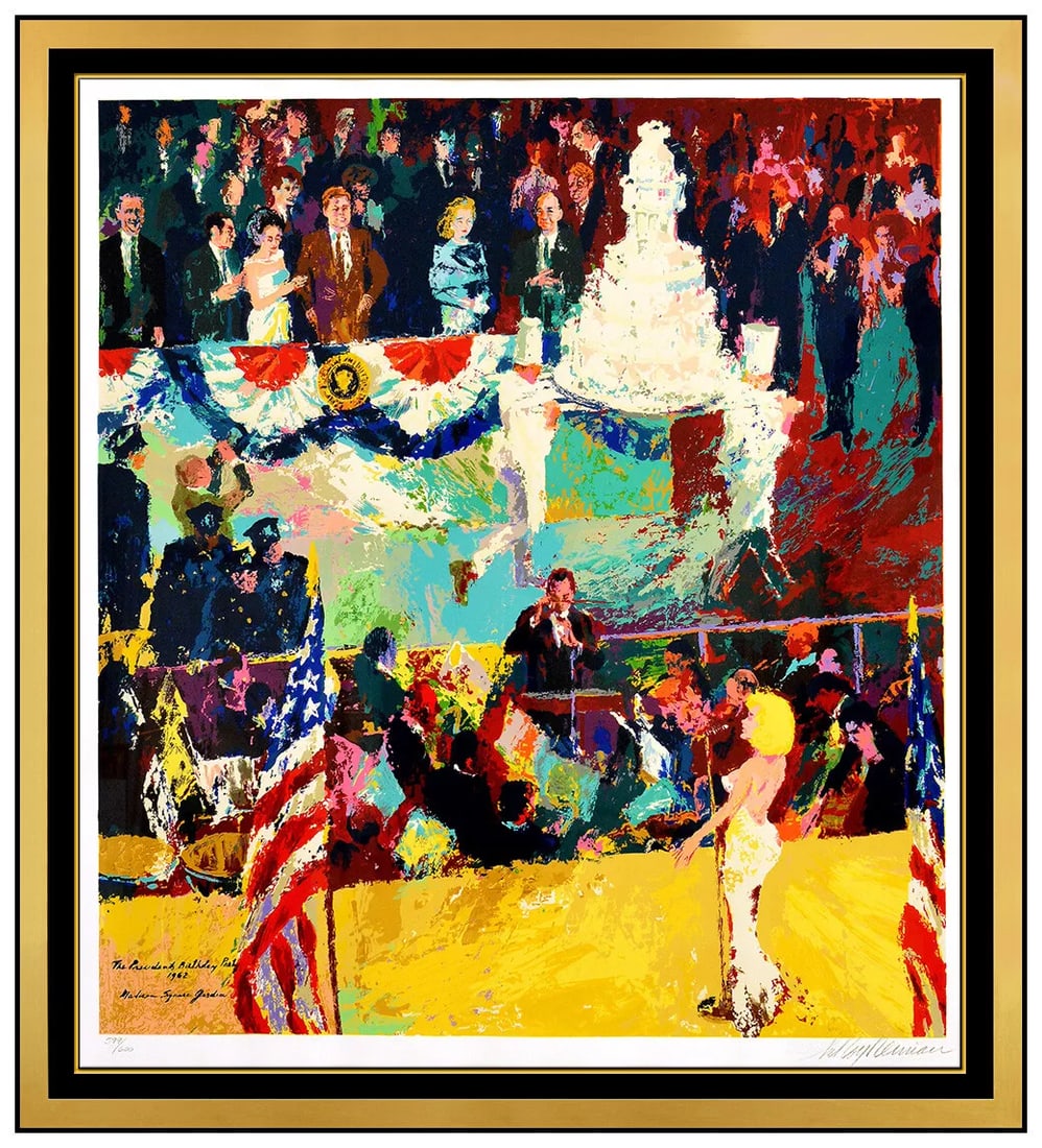 Leroy Neiman Marilyn Monroe Jfk Happy Birthday Mr President Serigraph Signed (1 of 6)