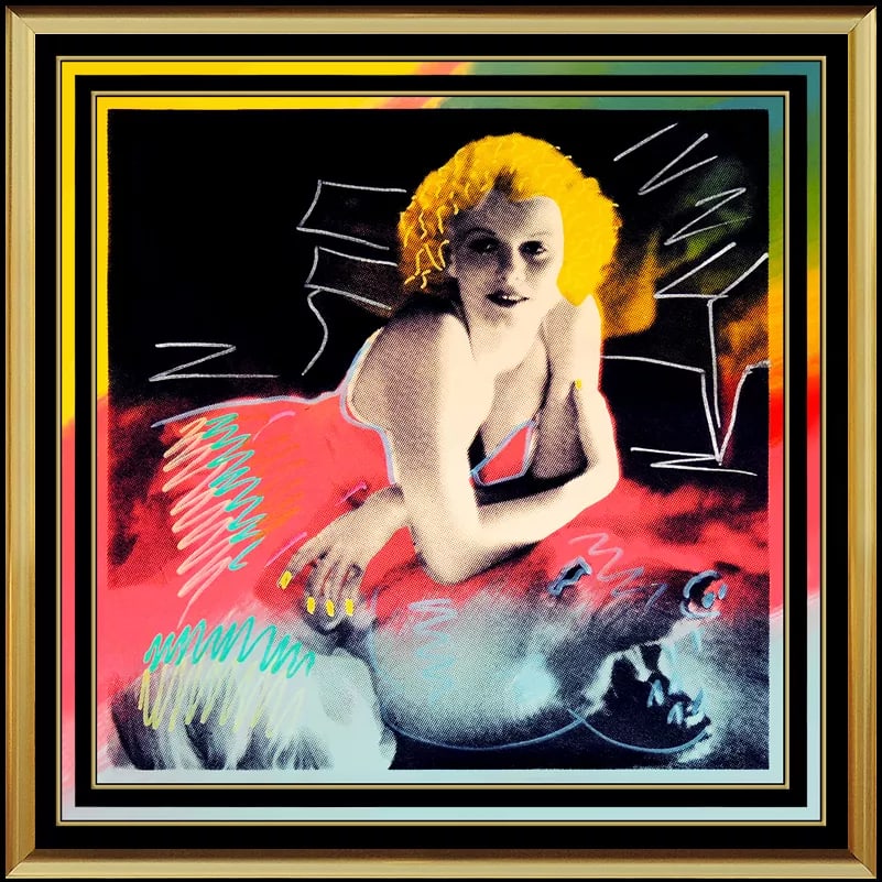 Steve Kaufman Oil Painting On Canvas Actress Jean Harlow Hand Signed Artwork (1 of 4)