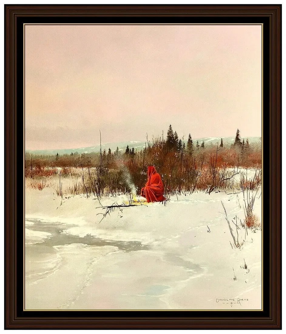 Douglas Ricks Original Oil Painting On Board Signed Western Landscape Framed Art (1 of 4)