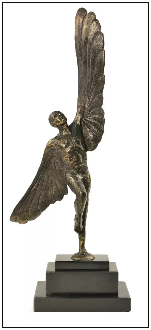 Gib Singleton Original Signed Icarus Bronze Sculpture Greek Mythology Artwork (1 of 5)