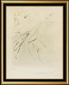 Salvador Dali Original Signed Etching Songs of Solomon Art