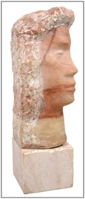 Chaim Gross Original Signed Alabaster Sculpture Figurative Art
