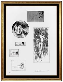 Leroy Neiman Original Signed Etching Six Nudes Female Portrait Art