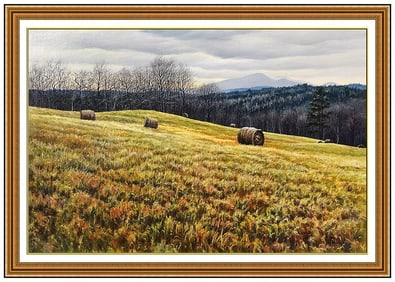 Brian Kliewer Original Signed Oil Rural Landscape on Canvas Framed Art