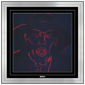 Andy Warhol Myths Dracula Original Hand-Signed Color Lithograph Pop Painting Framed Art