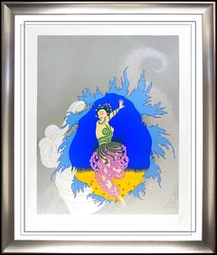 Erte Coming of Spring Serigraph Art Deco Signed Rare