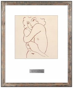 Henri Matisse Lithograph Florilege Des Amours Female Framed