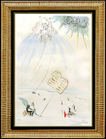 Salvador Dali Moses Religious Etching Hand Signed Authentic