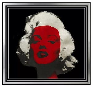 Steve Kaufman Marilyn Monroe Oil Painting on Canvas Signed Playboy