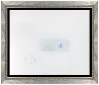 Pinchas Cohen Gan Modern Abstract Acrylic Painting Signed Framed