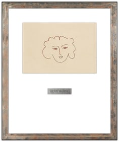Henri Matisse Lithograph Florilege Des Amours Signed Framed