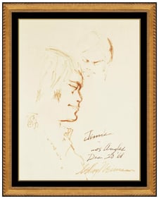 Leroy Neiman Grateful Dead Concert Ink Drawing Signed