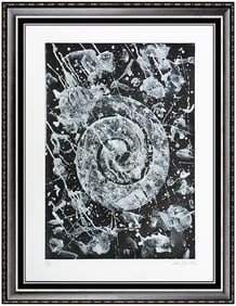 Sam Francis Abstract Aquatint Etching Hand Signed Framed