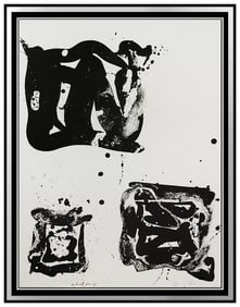 Sam Francis Large Abstract Lithograph Hand Signed Third Stone