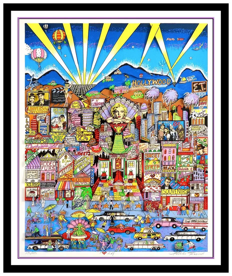 Charles Fazzino 3d Art/city Of Love
