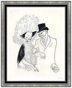 Al Hirschfeld Original Love Among The Ruins Etching Print Signed Framed Artwork