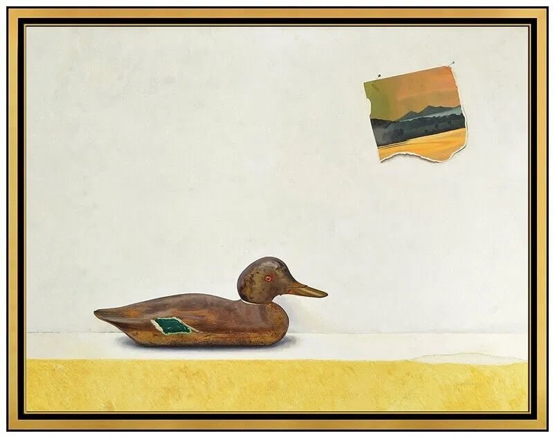 Ron Rizk Original Oil On Board Large Still Life Signed Painting Framed Artwork (1 of 5)