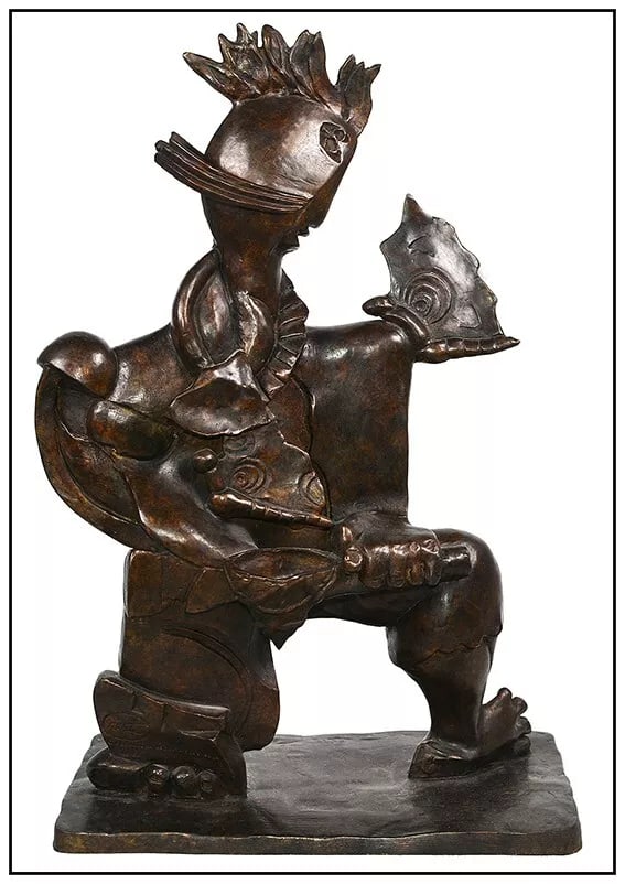 Alexandra Nechita Original Bronze Sculpture Victorious Spirit Cubism Signed Art (1 of 6)