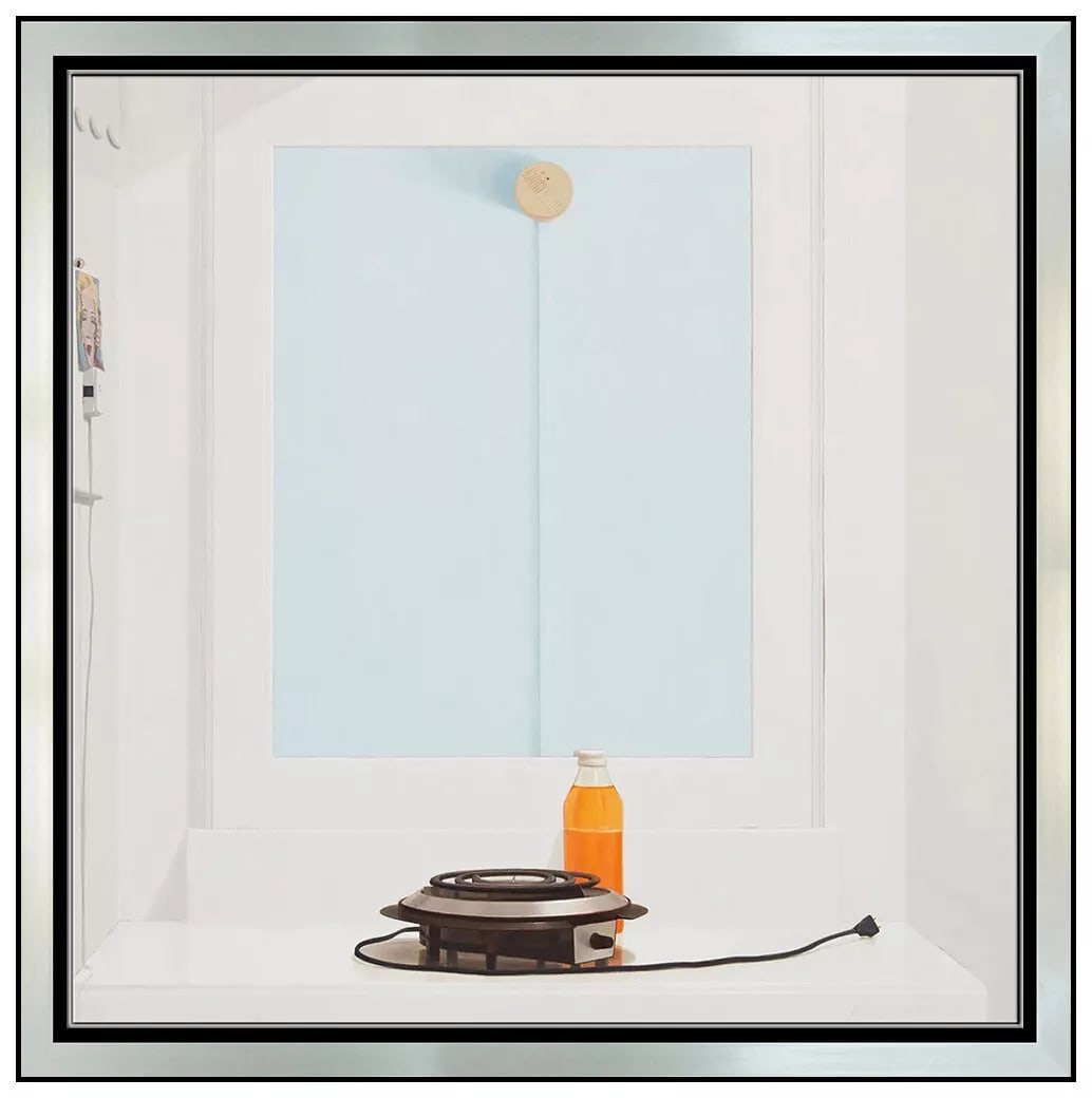 Roger Campbell Large Original Signed Modern Oil Painting on Canvas Framed (1 of 6)