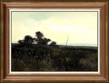 Michael B. Coleman Vintage Landscape Oil Painting on Board Signed Artwork