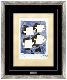 Georges Braque Taureaux Ailes Toro Lithograph Hand Signed Framed Artwork