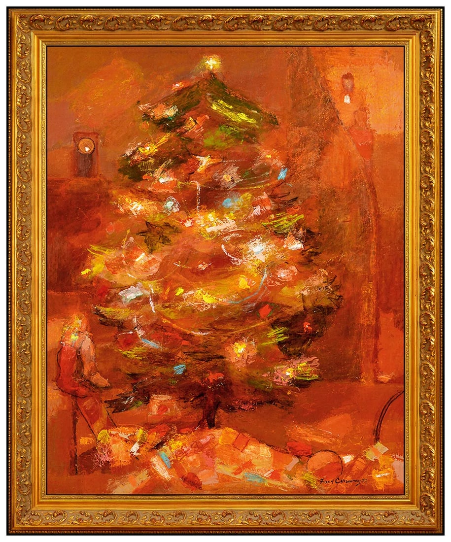 Frederick Conway Large Original Oil Painting on Board Signed Still Life Tree Art (1 of 5)